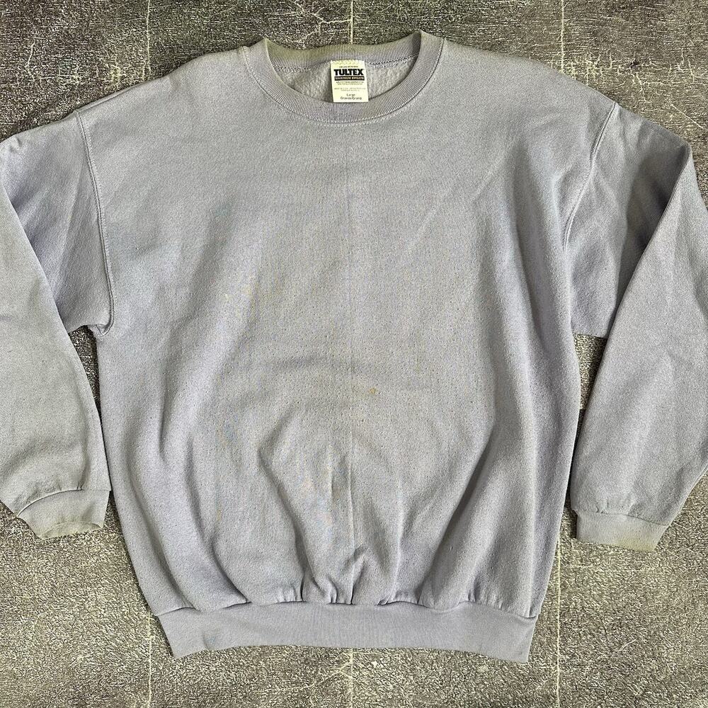 Men's Vintage 90's Tultex USA 50/50 Pastel Purple Blank Crewneck Sweatshirt Sz L